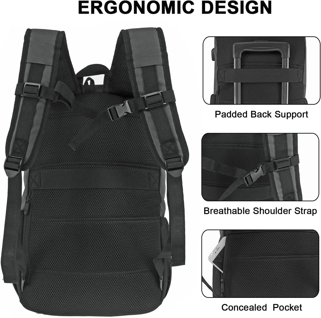 WOLT Mochila para computadora portátil con puerto de carga USB, par...
