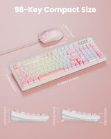 SABLUTE Teclado y mouse para juegos con cable, teclado y mouse con...