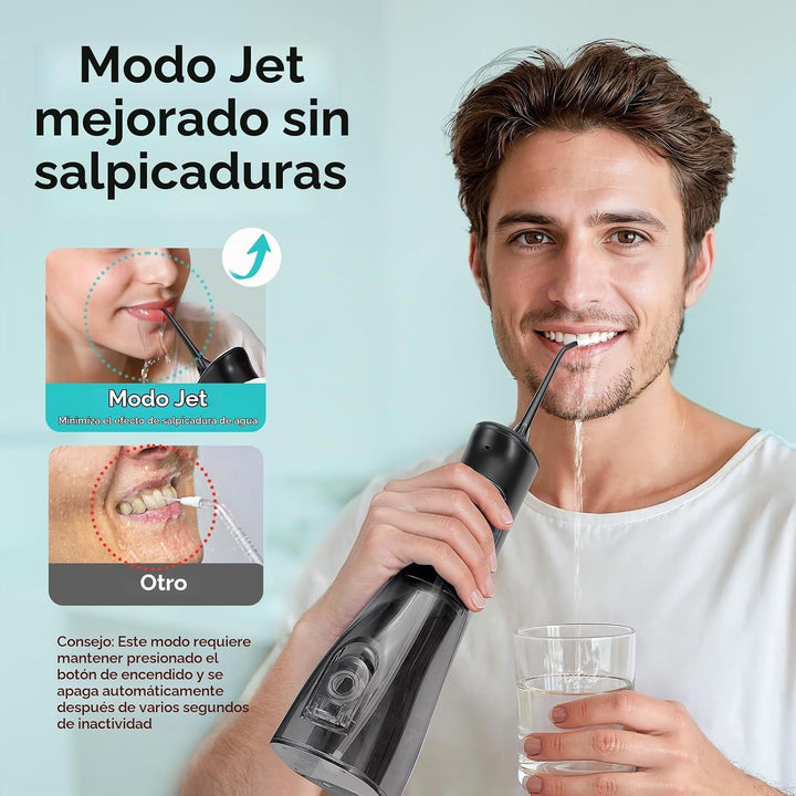 COSLUS ADA Aceptado C50 Water Dental Flosser, 4 modos 5 niveles de...
