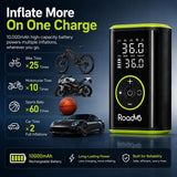 Roadvo [10000 mAh] Inflador de neumáticos Compresor de aire portáti...