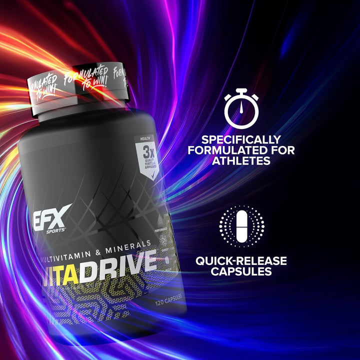 EFX Sports Vita Drive | Multivitamínico formulado para atletas | Co...