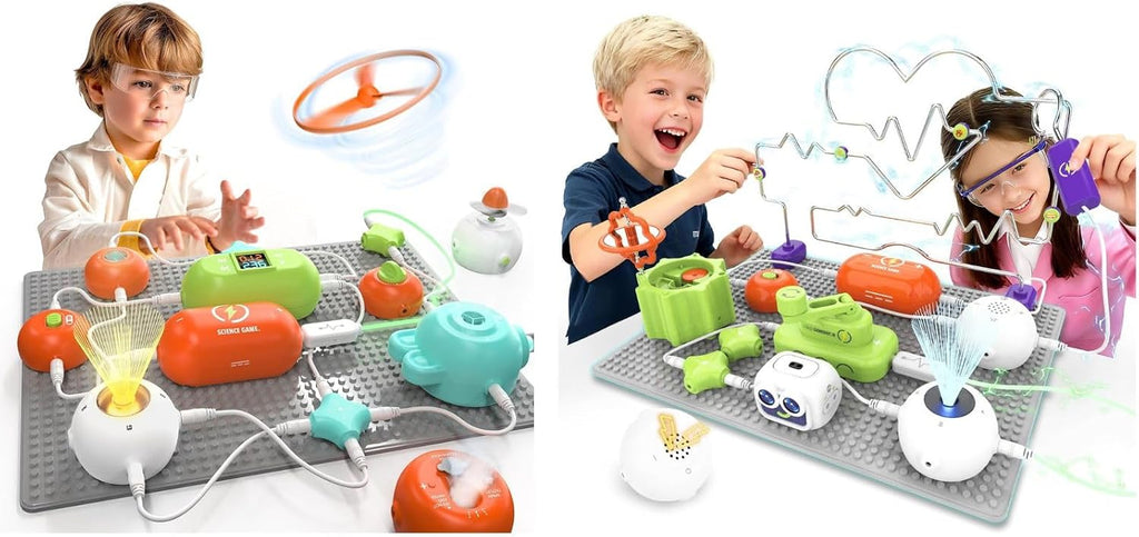SMILESSKIDDO Kits de ciencia para niños, juguetes STEM para niños, kit de exploración electrónica, juguetes educativos STEM regalos para niños y niñas