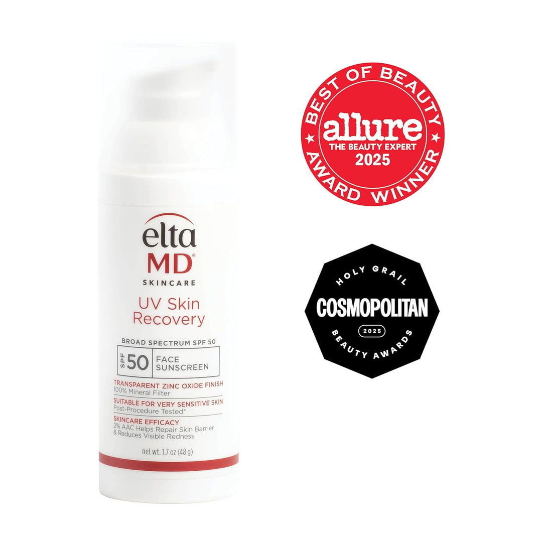 EltaMD Protector solar facial UV para recuperación de la piel con ó...