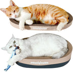 Juego de rascador para gatos de 3 piezas, nido ovalado para gatos