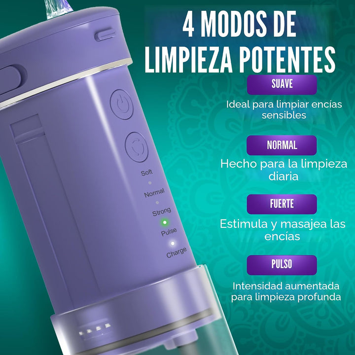 GuruNanda Mini irrigador de agua de viaje \u2013 Irrigador oral ina...