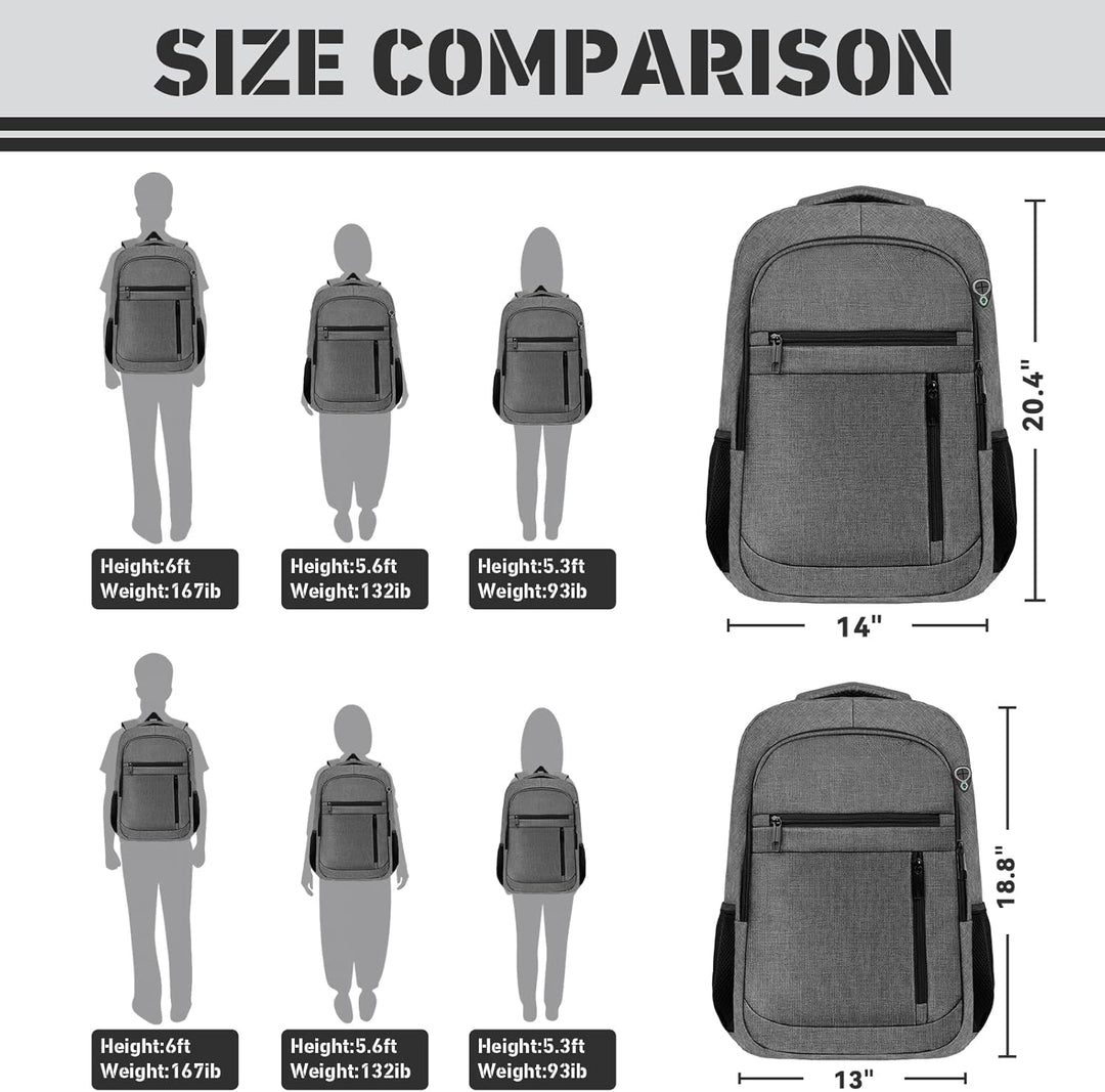 Bxiuna Mochila de viaje extra grande de 45L, bolsa expandible para...