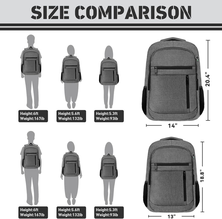 Bxiuna Mochila de viaje extra grande de 45L, bolsa expandible para...