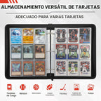 Carpeta de 9 bolsillos para tarjetas coleccionables, álbum con