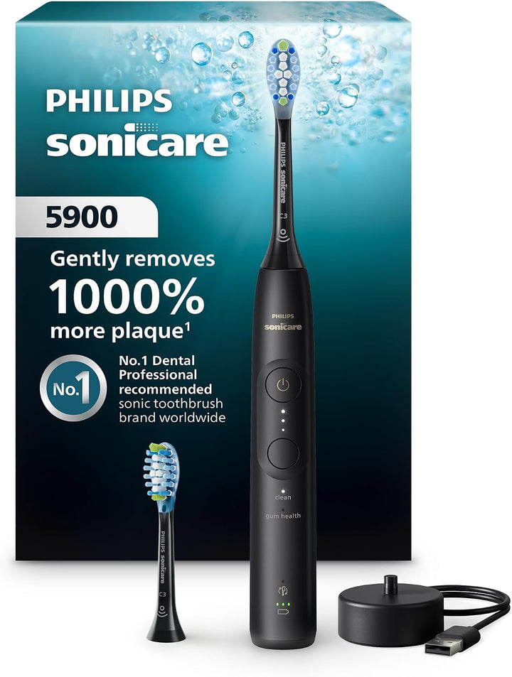 Philips Sonicare 5900 - Cepillo de dientes eléctrico recargable, 2...