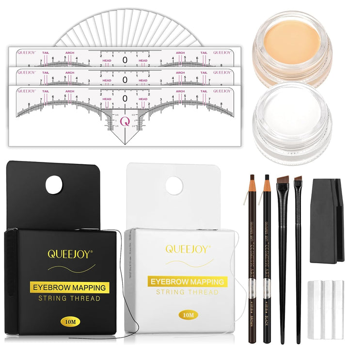 QUEEJOY El kit de mapeo de cejas incluye 32.8 ft x cuerda de mapeo...