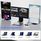 Estación de acoplamiento para superficie, pantalla triple a través de HDMI