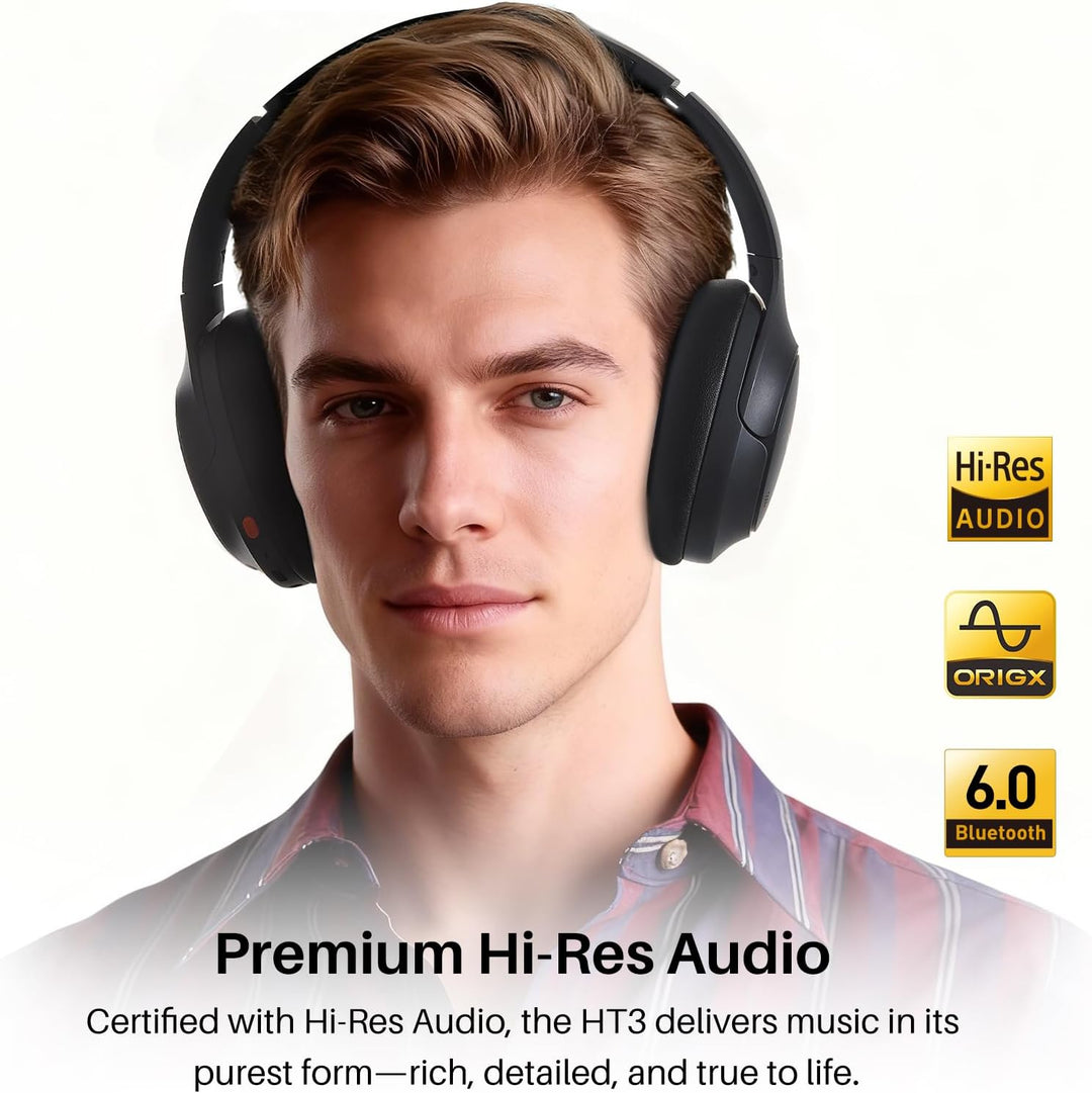 TOZO Auriculares híbridos HT3 con cancelación de ruido, batería de...