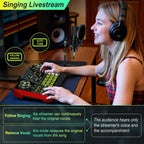 TENLAMP Paquete de mezclador de audio G9 con micrófono para streaming y