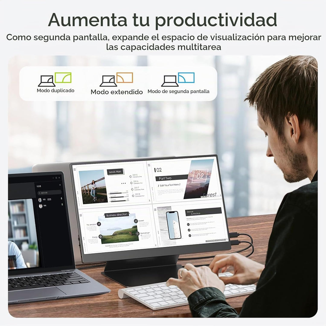 Yxk 17.3" Monitor portátil 1080P 144Hz IPS HDR | Pantalla de vi...