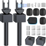 Adaptador manual para micrófono de entrevista, 2 paquetes de soport...