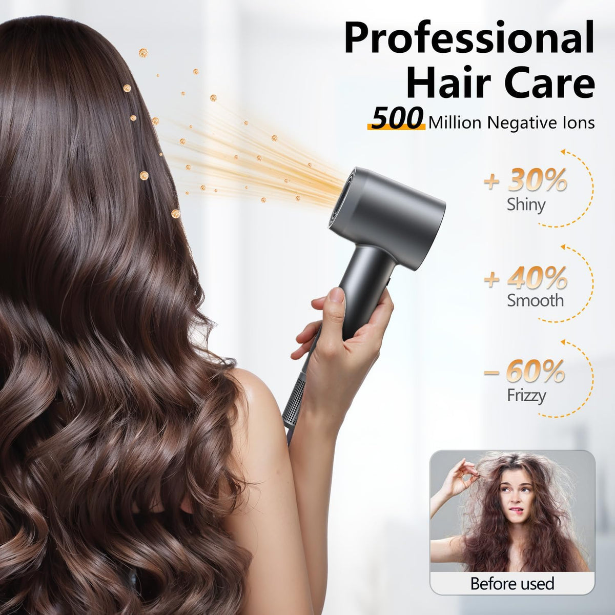 Secador de Cabello - Secado Rápido de 1 Minuto, Secador de Alta Vel...