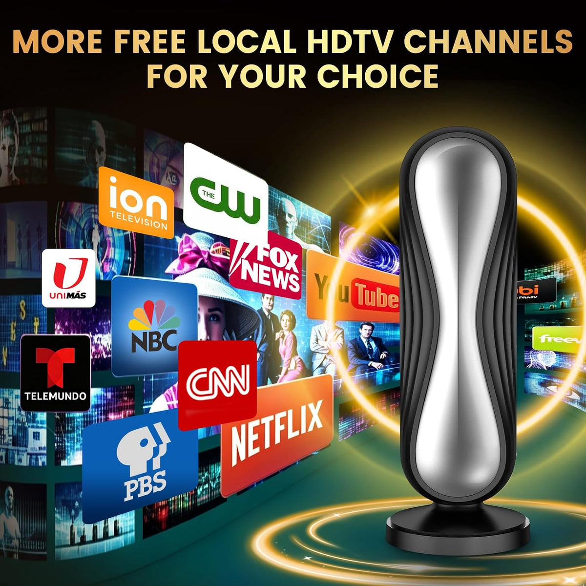 Antena de TV 2026 más de 6000 millas Smart TV para interiores