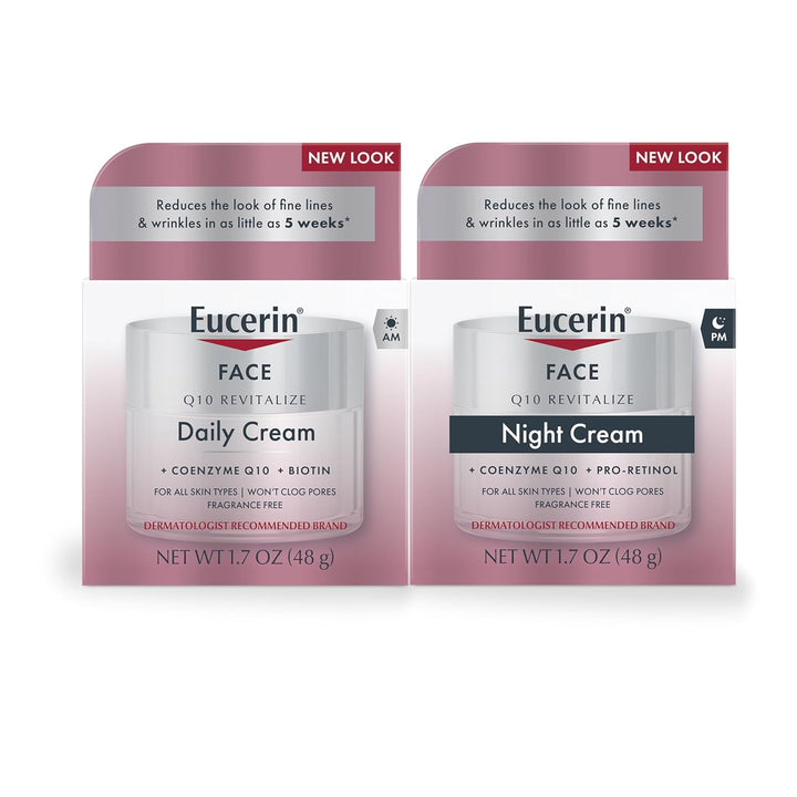 Eucerin Q10 - Set de cuidado de la piel, crema facial diaria antiar...