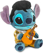 Disney Stitch - Juego de juguetes de peluche, paquete de 3 con peluches de 9 pulgadas para niños, niñas con puntada con disfraces de Elvis y calcomanías, más muñecas de felpa