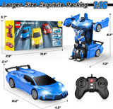 Qumcou Auto de control remoto de transformación, autos RC para niño...