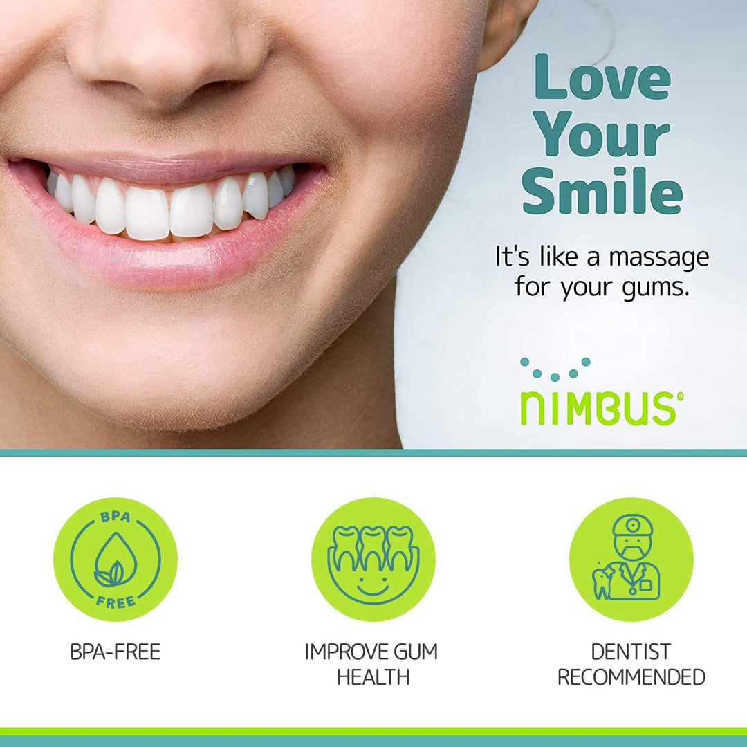 NIMBUS Cepillos de dientes extra suaves (cabeza compacta), cerdas c...