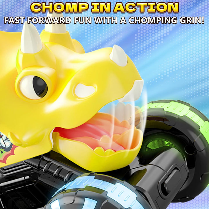 Intoypad Camión Monstruo Dino Triceratops Amarillo \u2013 Juguete d...