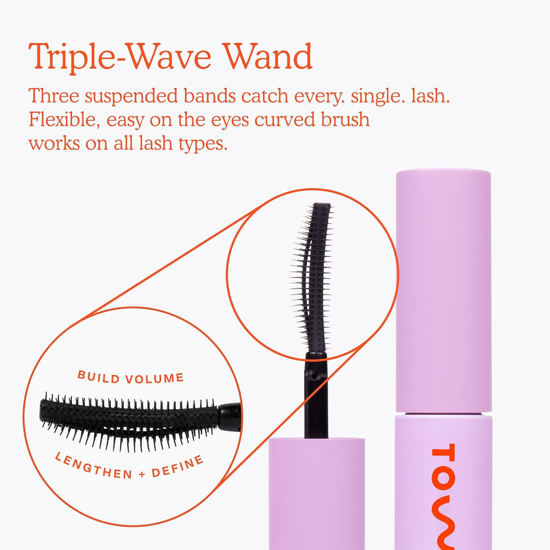 Tower 28 Beauty Mini MakeWaves Máscara Alargadora + Voluminizadora Jet