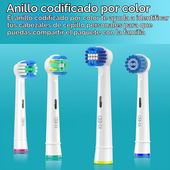KHBD Paquete de 16 cabezales de repuesto para Oral B Braun, incluye...