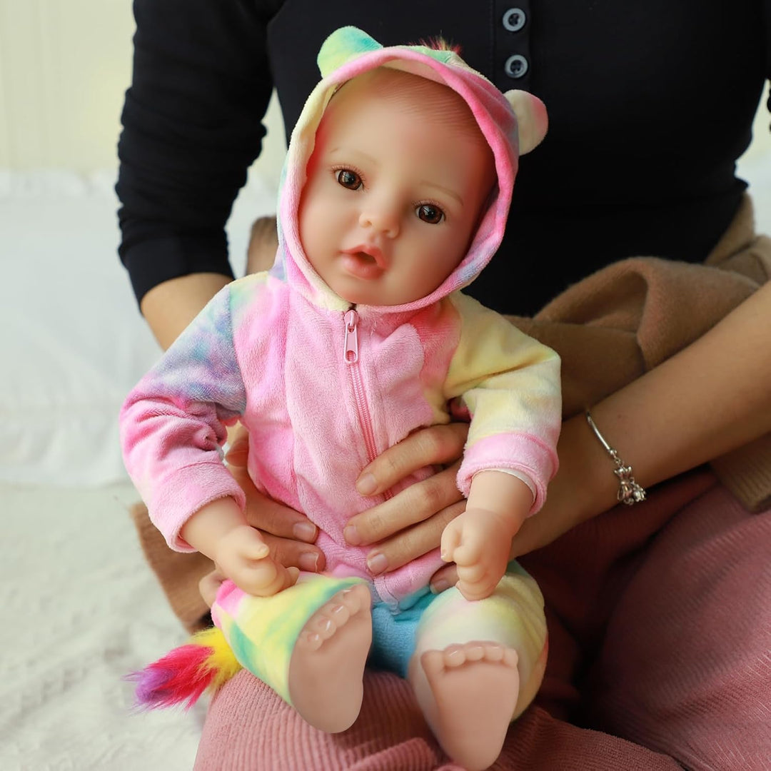 GOAROY Muñecas de bebé realistas para niña, 18 pulgadas, grande, re...