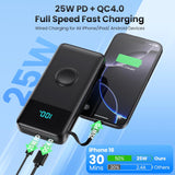 Cargador portátil de 40800mAh para iPhone con cable incorporado y c...