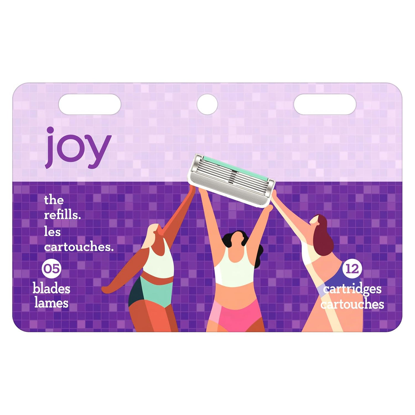 joy Lubrastrip - Recambios de cuchilla de afeitar para mujer, 12 un...