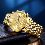 OLEVS Relojes para Hombres de Negocios de Acero Inoxidable, a Prueba de Agua, Estilo Casual Formal