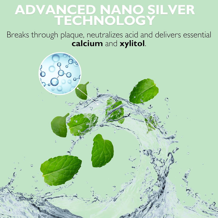 Elementa Silver - Enjuague bucal para adultos 20 fl oz. - menta de...