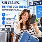 Alpatronix Funda de batería para iPhone 18 Pro Max, funda de carga inalámbrica delgada y portátil, funda de cargador extendida, carga rápida de 15 W, negro mate de alta capacidad