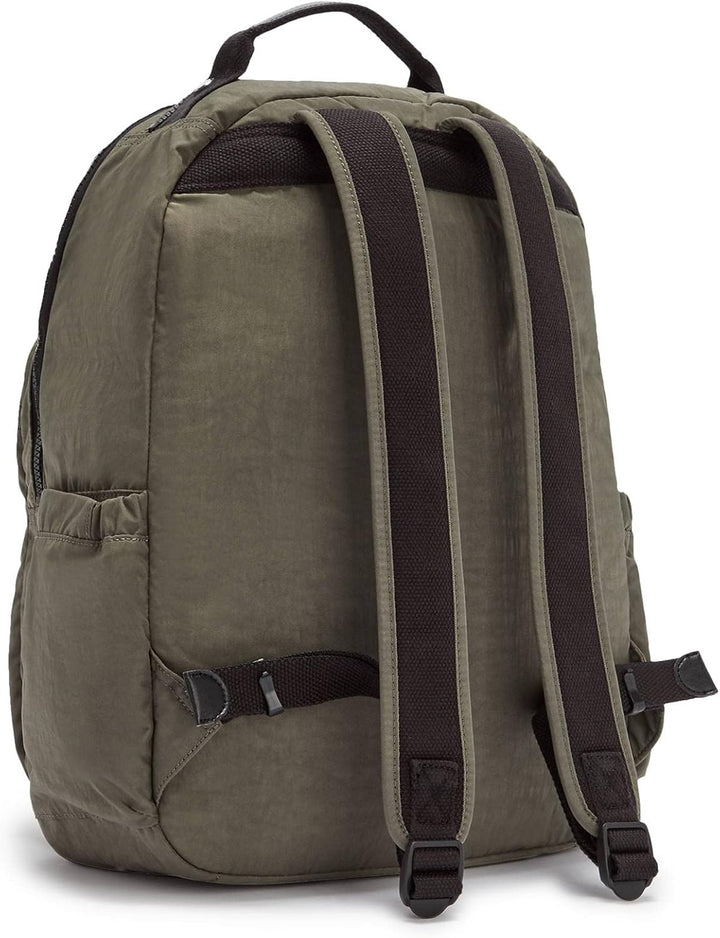 Kipling Mochila para laptop Seúl L sólida para mujer, Verde (Green...