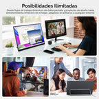 MNN Monitor portátil para juegos de 23.8" 100Hz FHD IPS USB-C H...