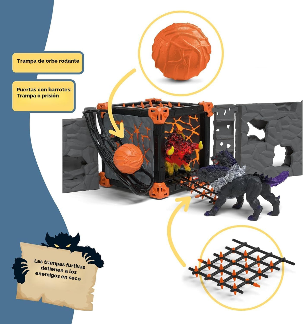 Schleich Eldrador - Arena Battlecave 71 piezas: Lava Vs. Shadow | 42673