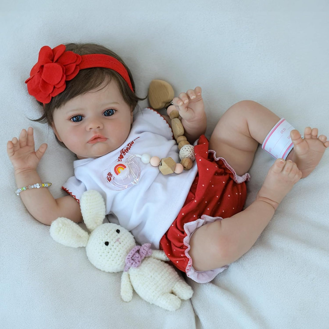 SCOM Muñecas de bebé realistas Niña - Muñeca Reborn de 18 Pulgadas...