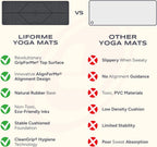 Liforme Esterilla de yoga clásica: diseño de alineación patentado, agarre