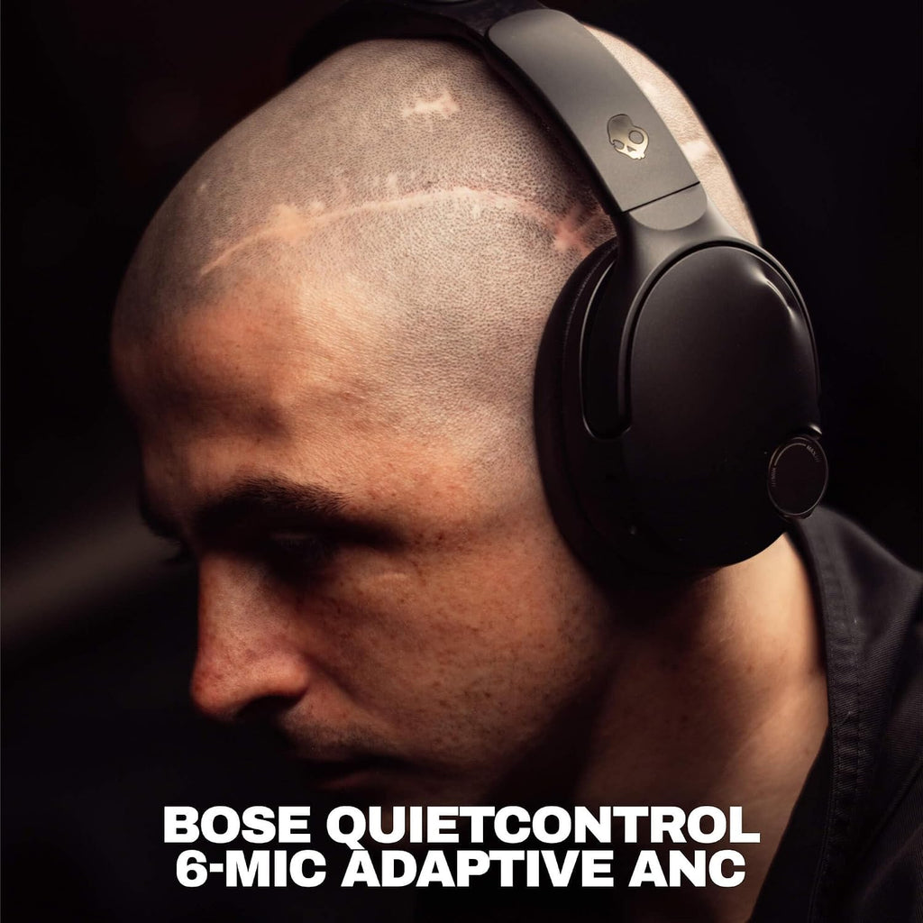 Skullcandy Crusher 1080 ANC - Auriculares con sonido de Bose - True Black