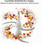 MEGAWISE Procesador de alimentos, molinillo eléctrico de carne de 800 W con