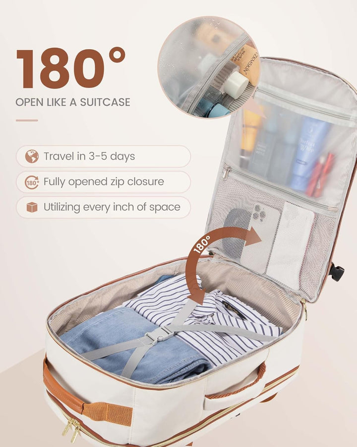 LOVEVOOK Mochila de viaje para mujeres y hombres, 50L, aprobada por...