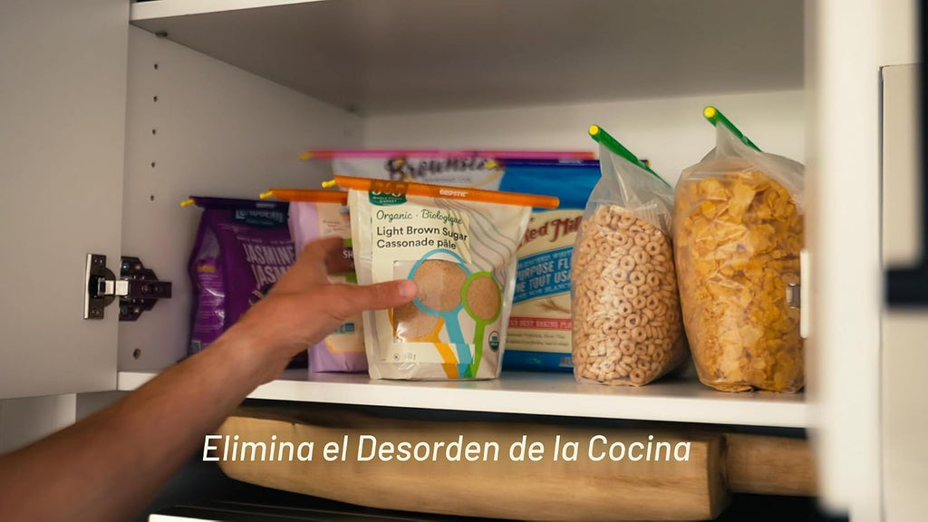 GripStic Paquete de 12 selladores de bolsas de alimentos surtidos