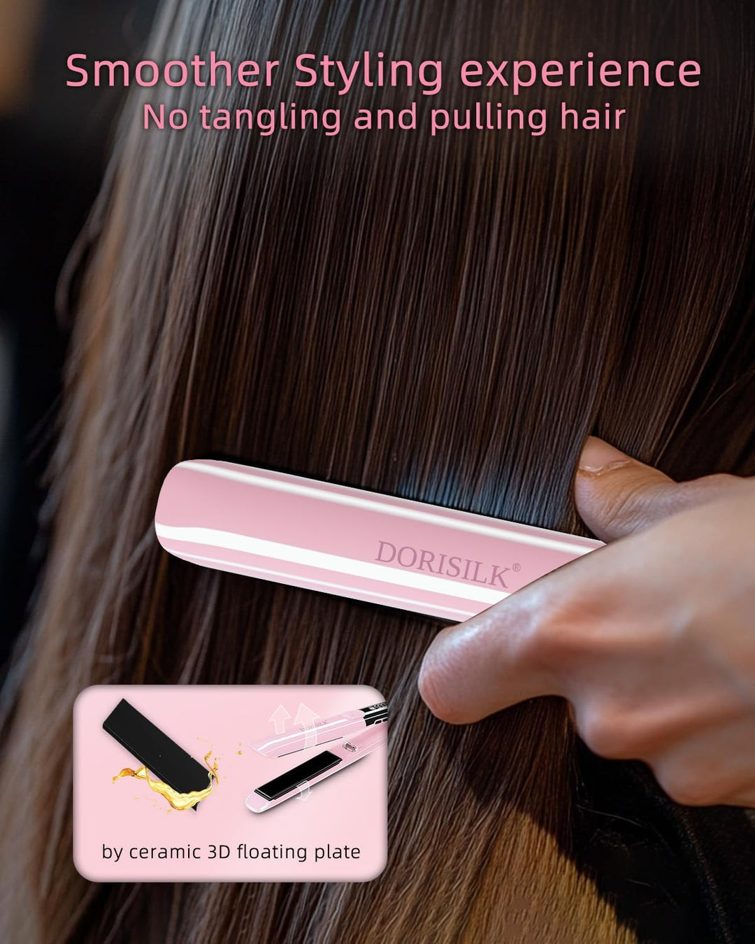 DORISILK Plancha de Cabello Profesional de Alta Temperatura de 500...