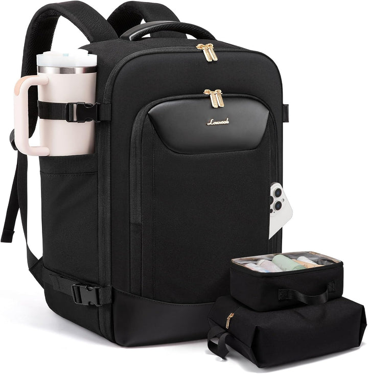 LOVEVOOK Mochila de viaje de 40 L para mujeres y hombres, mochila g...