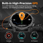 Reloj inteligente GPS para exteriores C31: diseño resistente al agua de 3 ATM, pantalla TFT de 1.46 ″, sensores de movimiento de 6 ejes, seguimiento GPS integrado, batería de larga duración de
