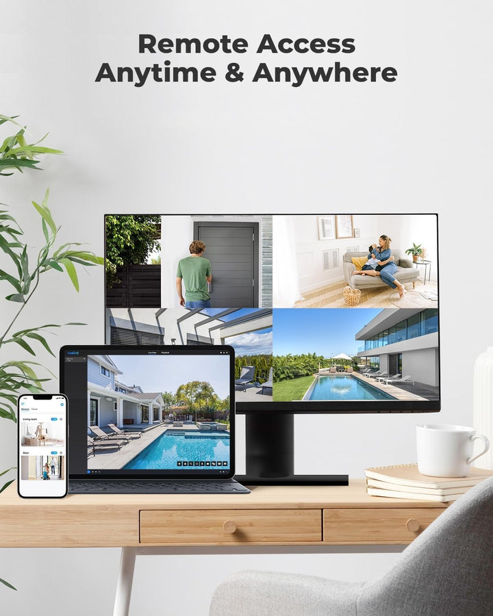 REOLINK Sistema de Cámara de Seguridad 4K para Exteriores, Cámara d...