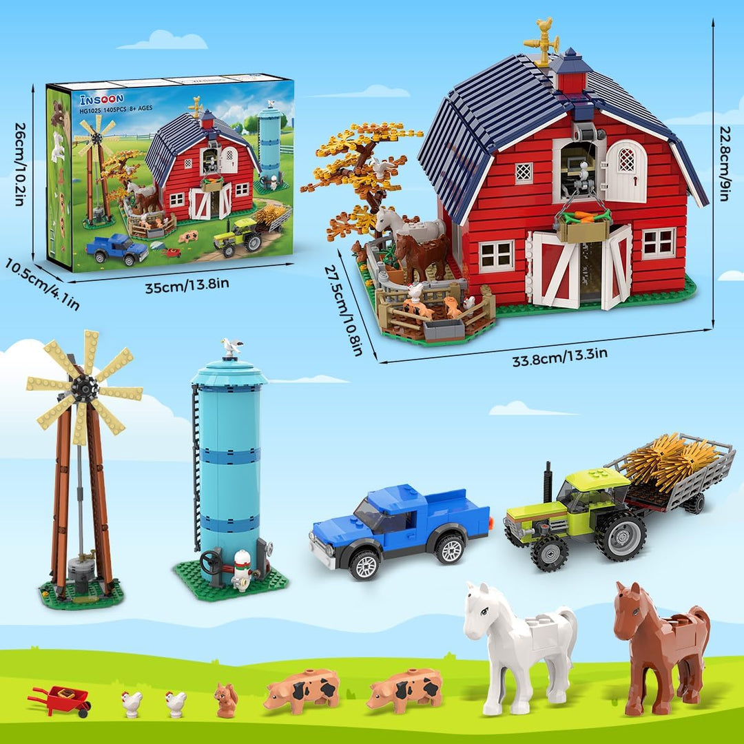 Western Farm - Juego de construcción de casa de granero