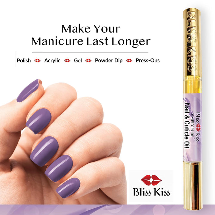 Bliss Kiss | 4 Lavanda Vainilla | Lápiz de cutícula de aceite con v...