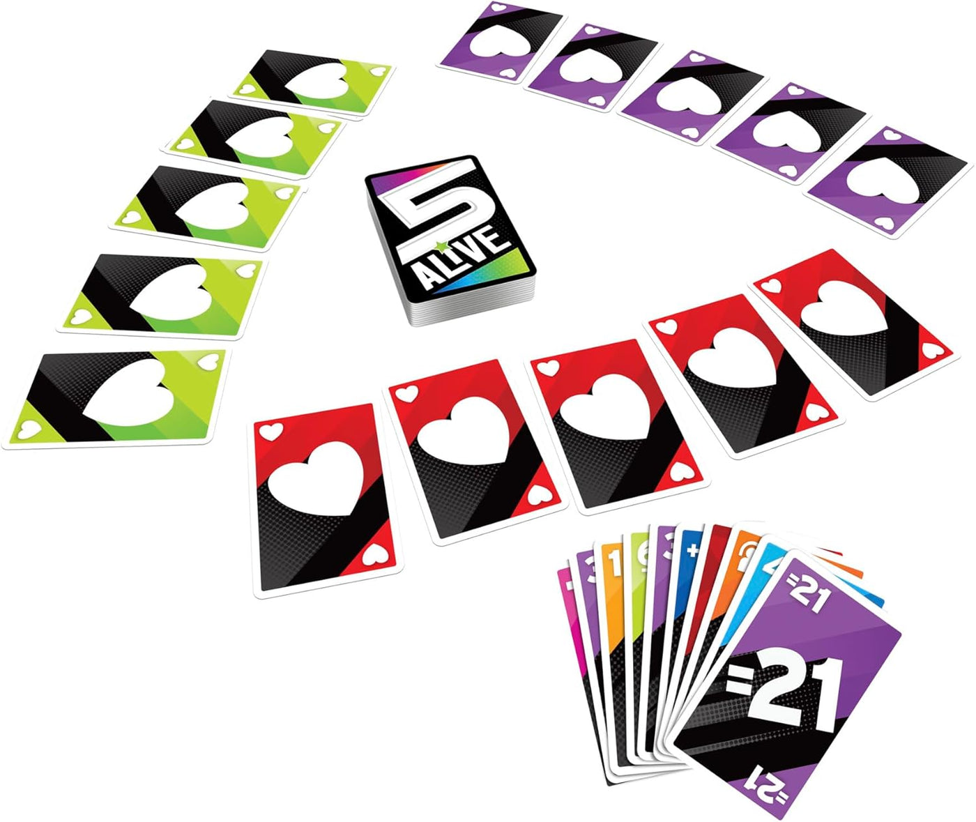 Hasbro Gaming Juego de cartas de 5 vivos juego de ritmo